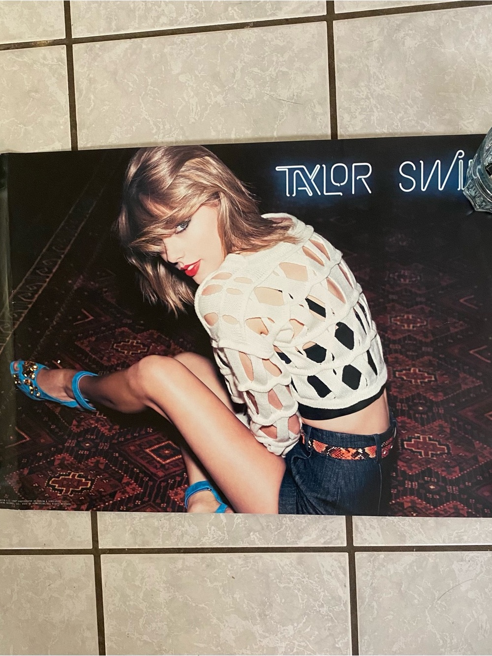 Taylor Swift 1989 Sitting Pose Poster